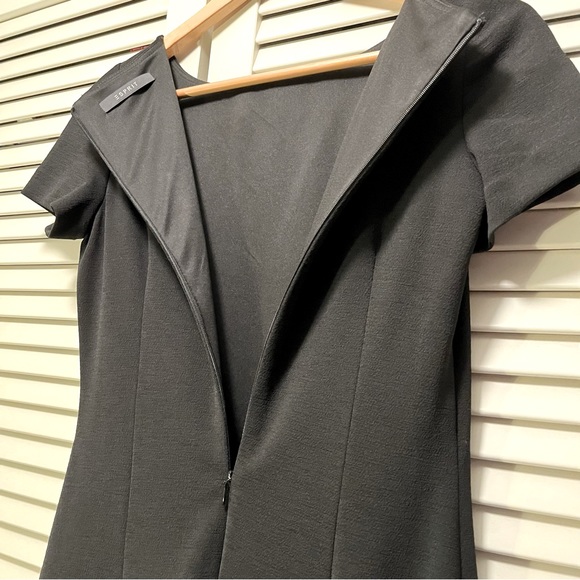 Black Esprit Dress with Bottom Detail - Picture 4 of 4